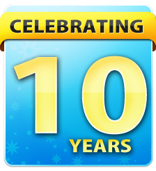 we are celebrating 10 years of spectacular service