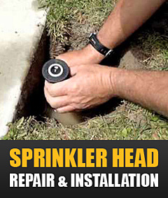 sprinkler head repair and installation in Brentwood